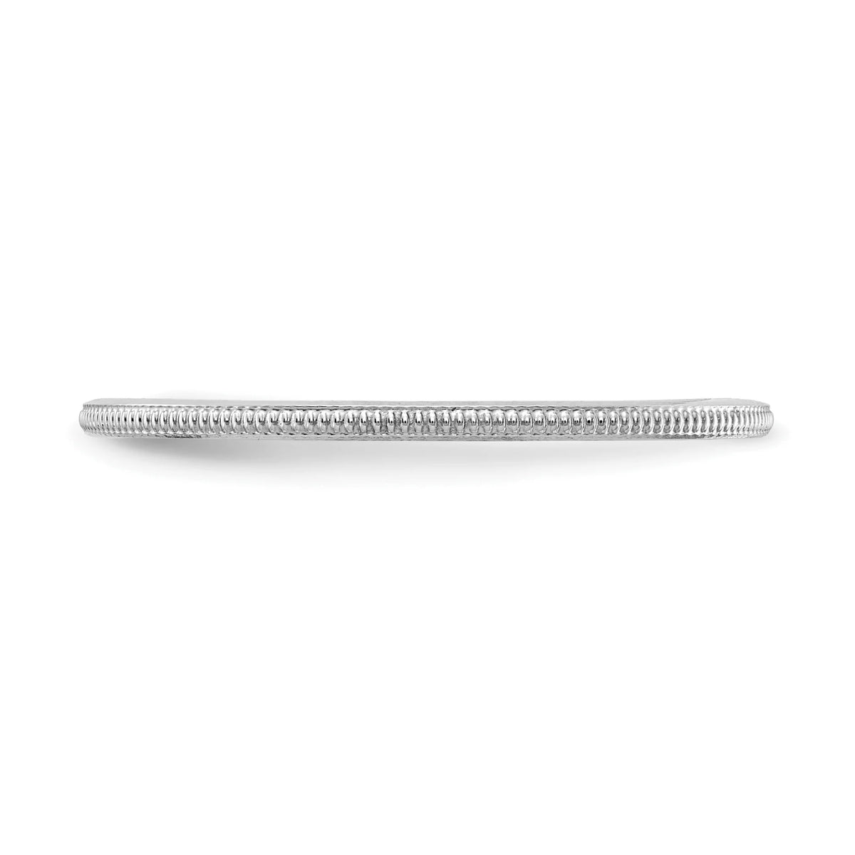 10K White Gold Stackable Band Ring D880