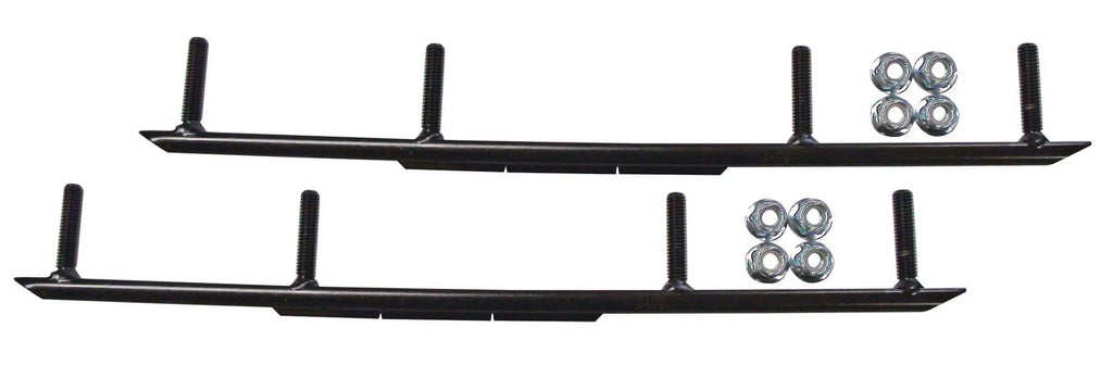 Green XT Snowmobile Skis with 8" Round Bars Complete Kit O859034