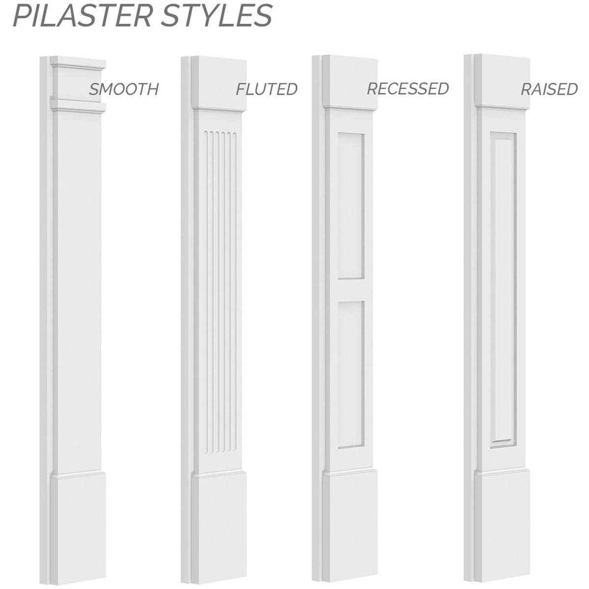 Plain PVC Pilaster (Pair) F820