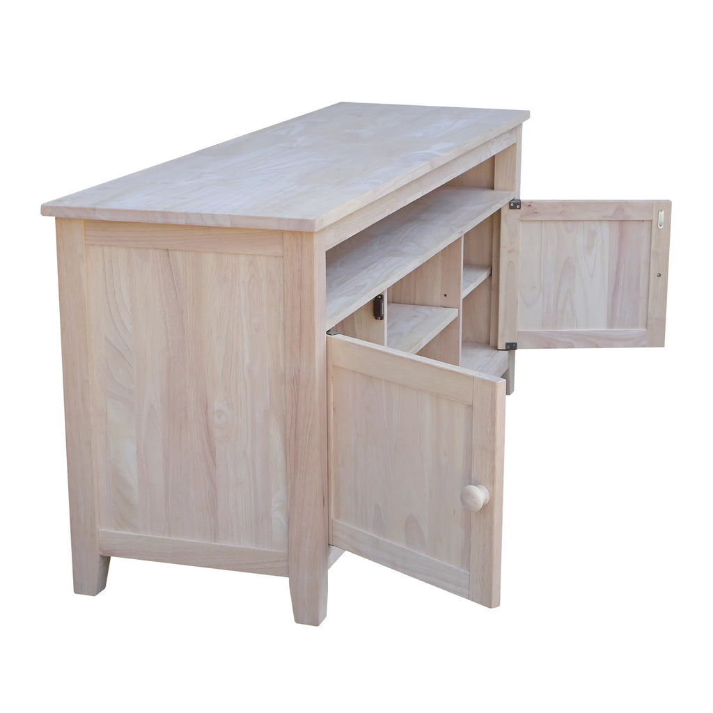 Solid Wood TV Stand with 2 Doors K34530