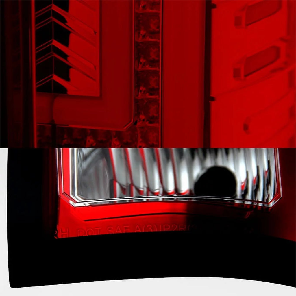 For 14-18 Sierra 1500 15-19 Sierra 2500HD 3500HD Pickup Red Clear LED Tail Lights Z4797