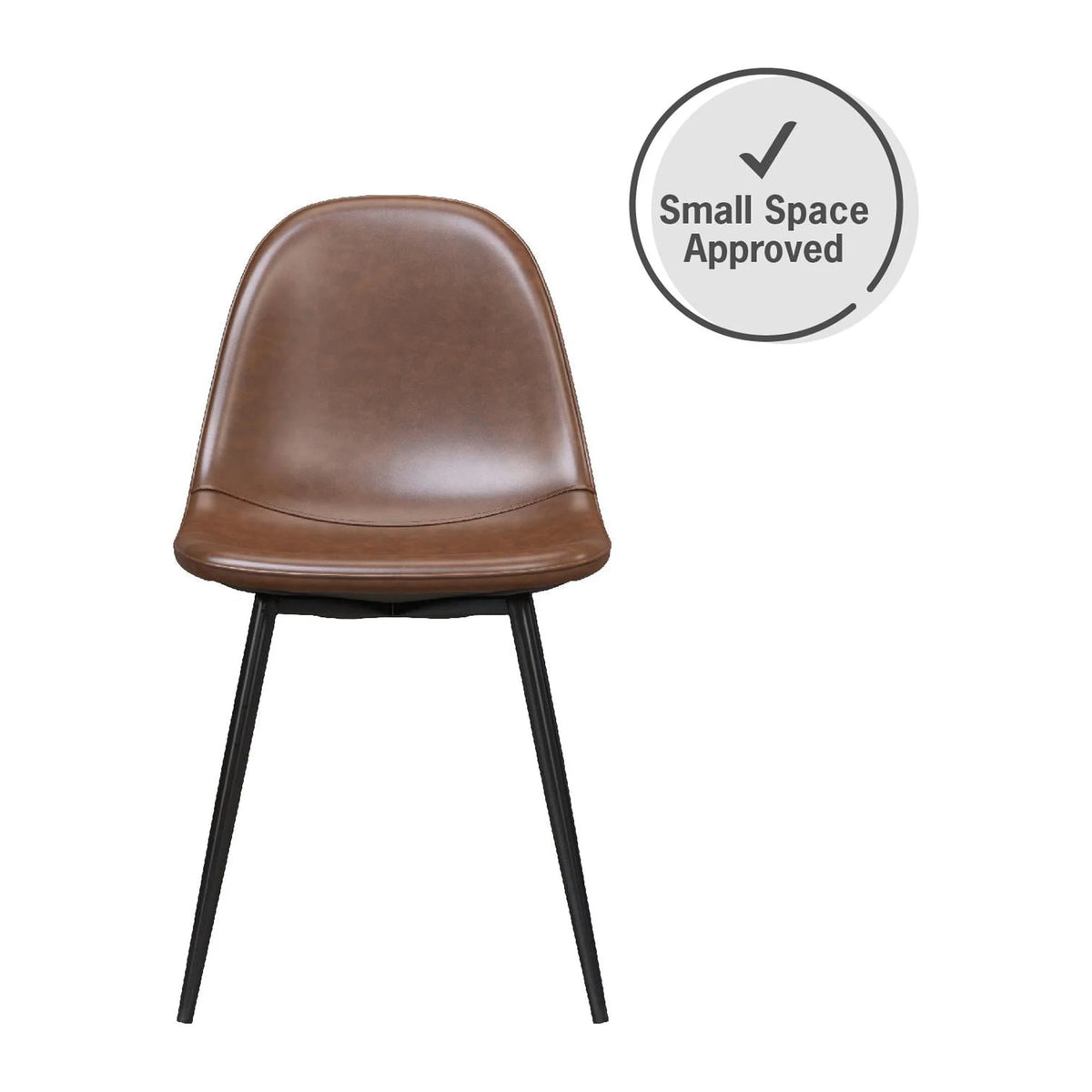 Camel Faux Leather Upholstered Dining Chair, Set of 4 Z56145
