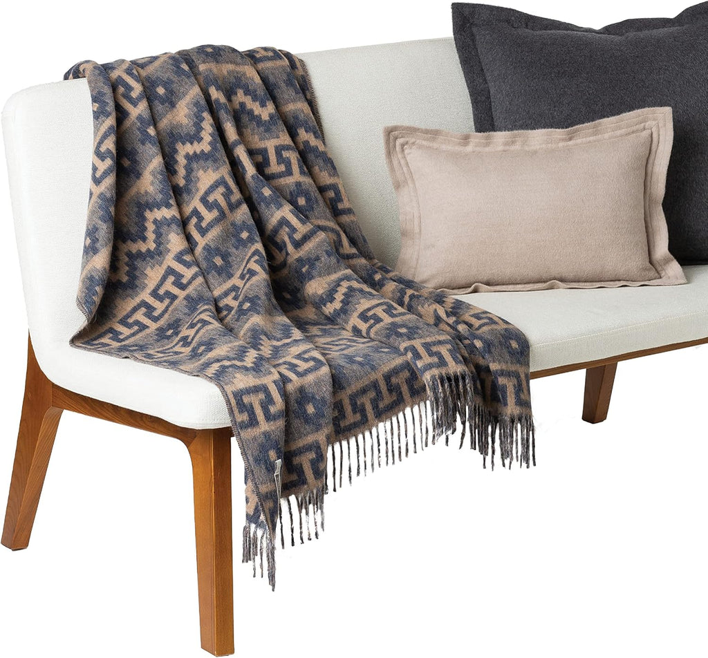Blue Harbor Alpaca Wool Throw Blanket 51 x 71 Inch O707638