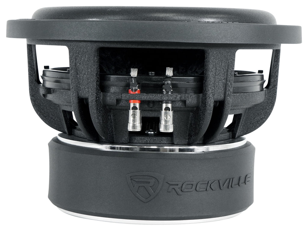 10" 6400 Watt Car Subwoofers with Mono Amplifier and Copper Amp Kit J1673
