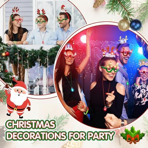 40 Pcs Light Up Christmas Glow Accessories Set I776546