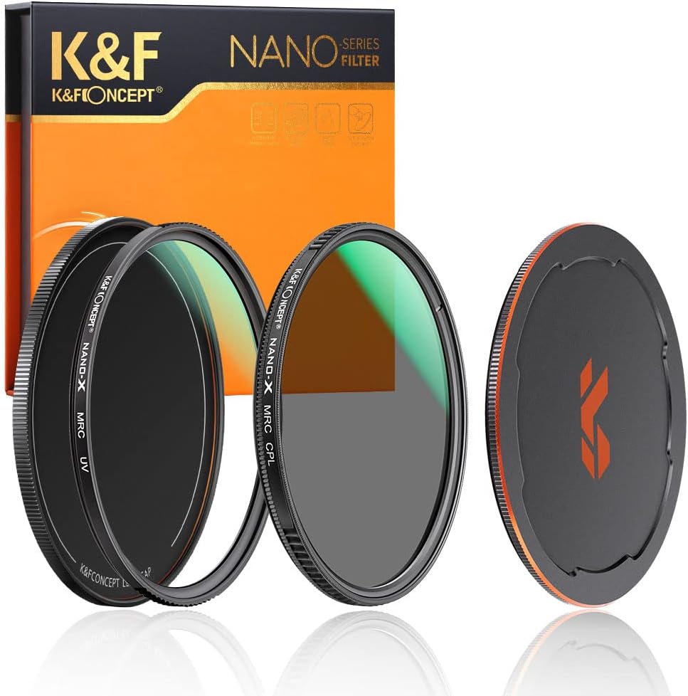 67mm Circular Polarizer & MC UV Filter Kit, 2 pcs, Multi-Layer Coatings U800