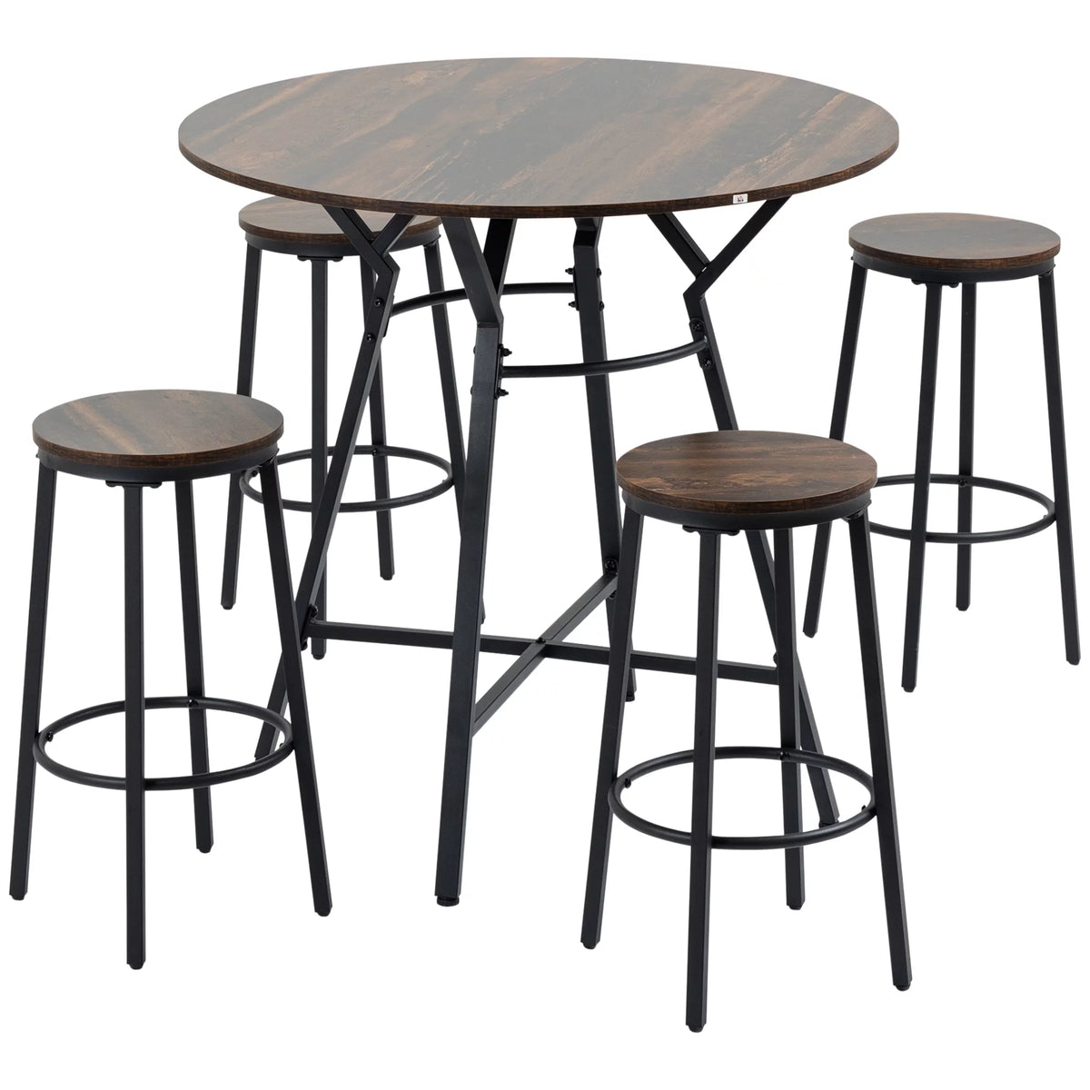 5-Piece Bar Table and Chairs Set X497302