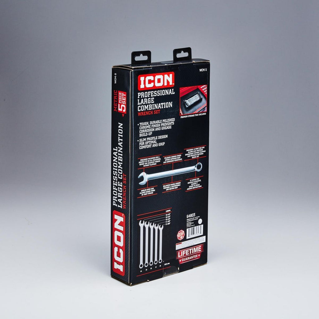 Metric Combination Wrench Set, 5 Piece U597834