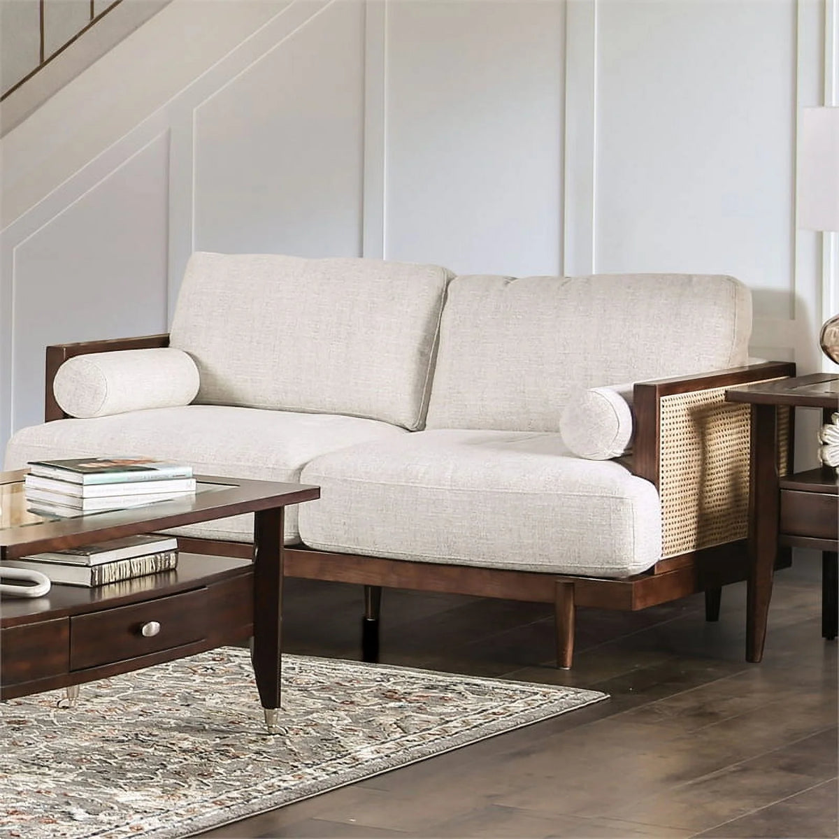 Solid Wood Sofa Set in Walnut V944267