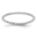 10K White Gold Stackable Band Ring D880
