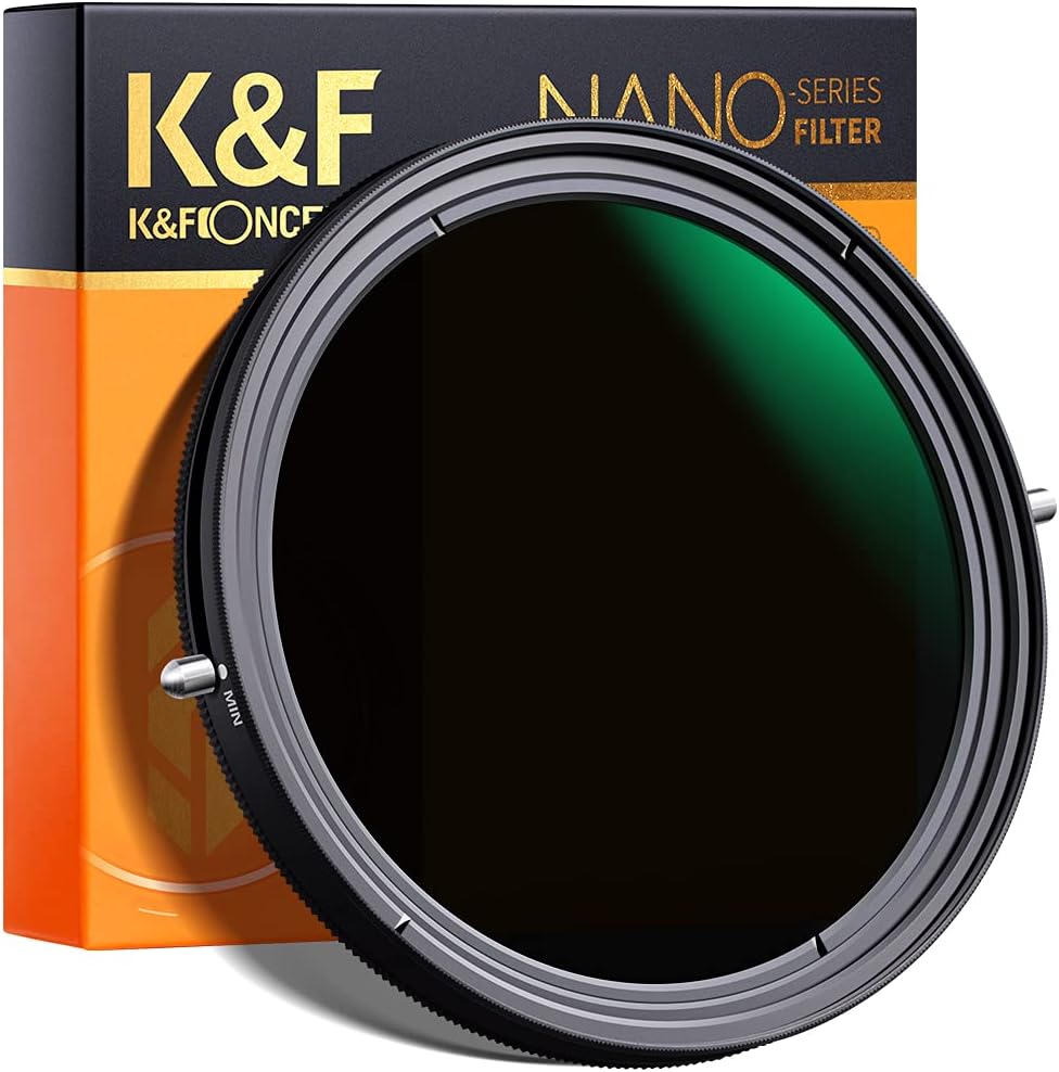 52mm Variable Fader ND2-ND32 ND Filter and CPL Circular Polarizing Filter 2 in 1 Pack of 2 X860