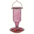 10" Antique Style Glass Bottle Hummingbird Feeder - 20 oz I849081