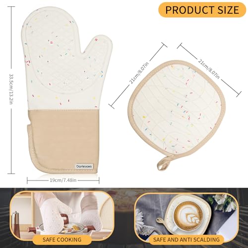 Silicone Oven Mitts, BPA-Free, 4 Pieces U315