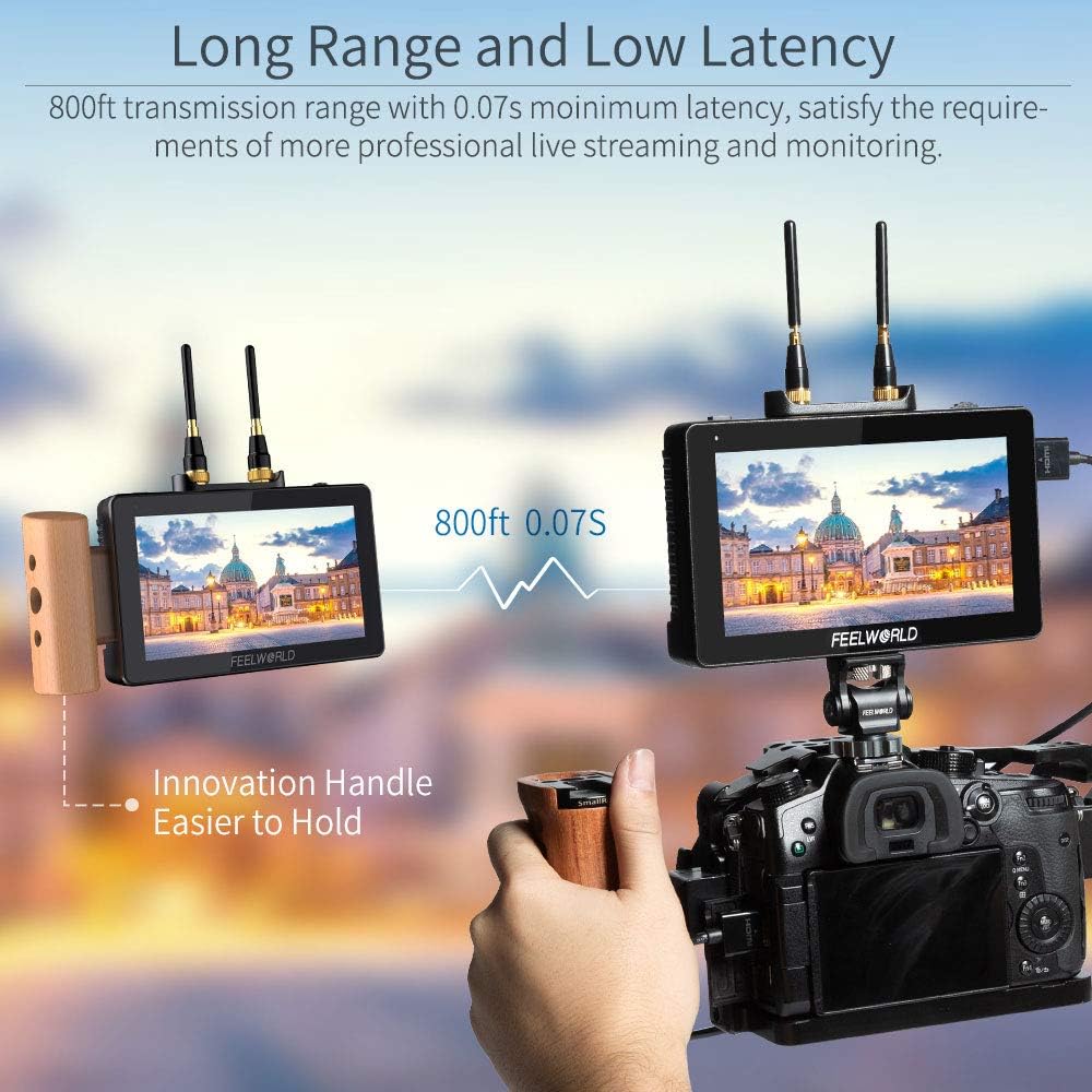 5.5 Inch Wireless Video Transmission Field Monitor with Built in Transmitter and Receiver A983