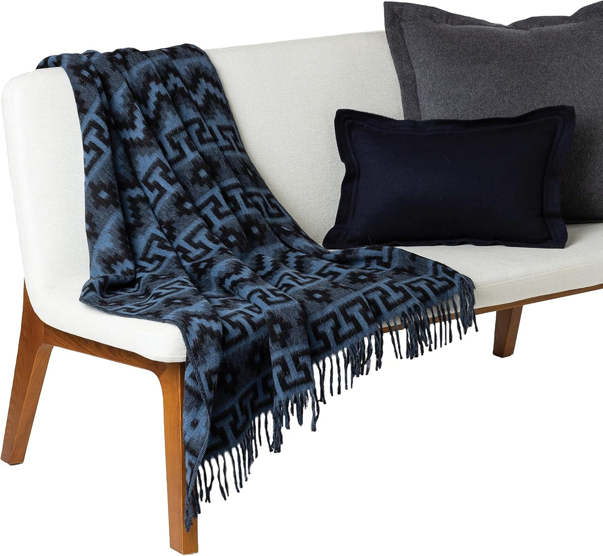 Blue Harbor Alpaca Wool Throw Blanket 51 x 71 Inch O707638