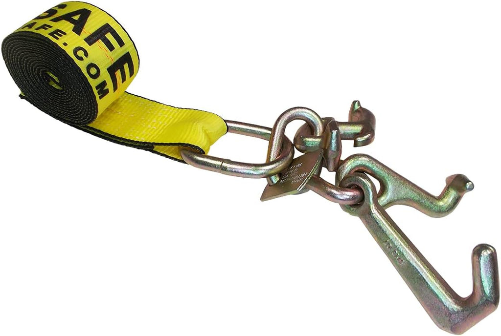 2” x 10’ Auto Tie-Down Car Straps 8 Pack Yellow F5822