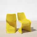 Yellow Stacking Patio Dining Side Chair (Set of 2) M243362
