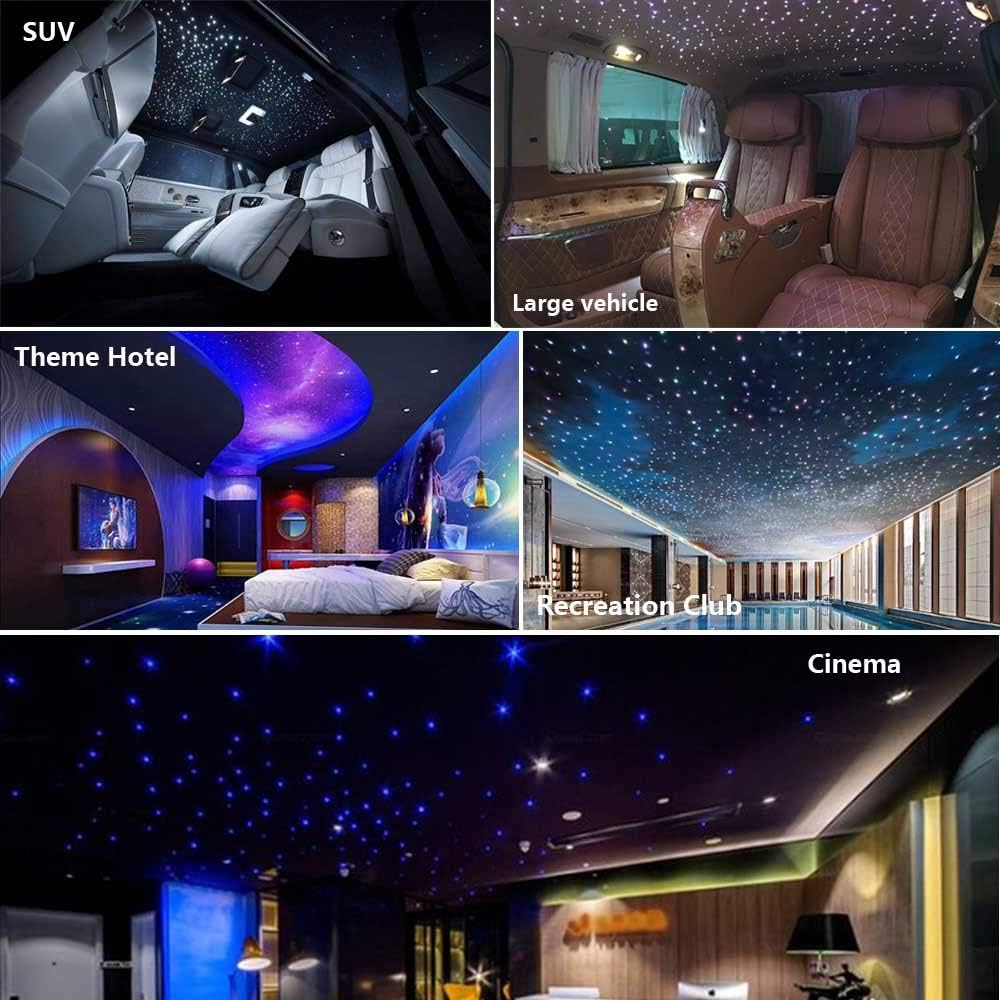 Bluetooth 20W RGBW LED Headliner Light Kit with APP Remote, 900pcs 13.1ft L288487