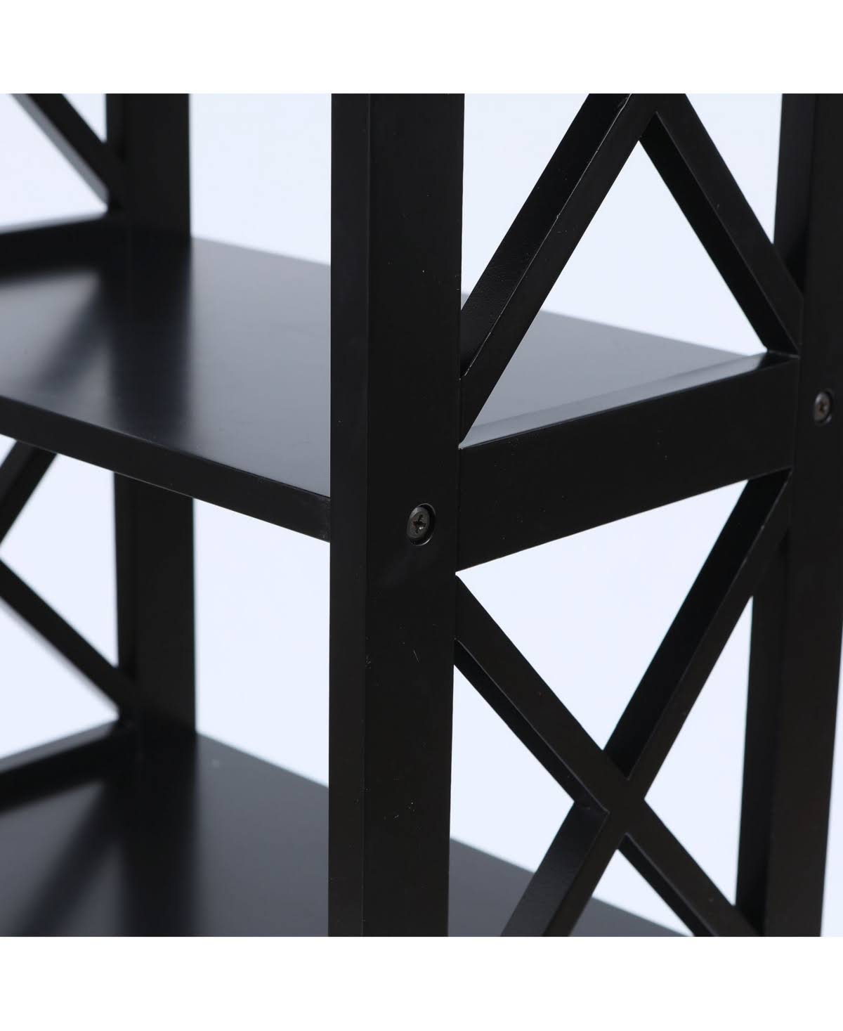 Black 4-Tier Bookcase D43183