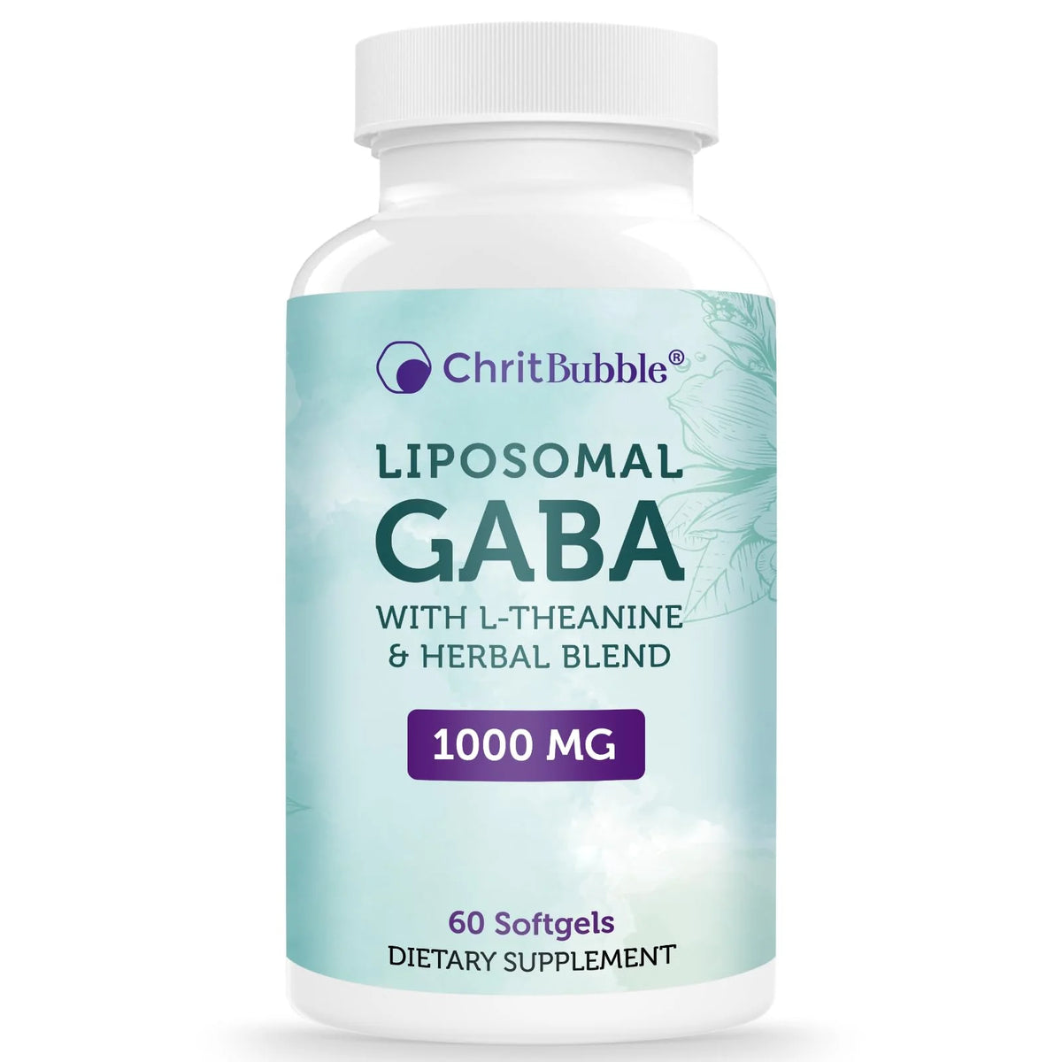 GABA L-Theanine Ashwagandha Chamomile Herbal Supplement 60 Softgels Q550639
