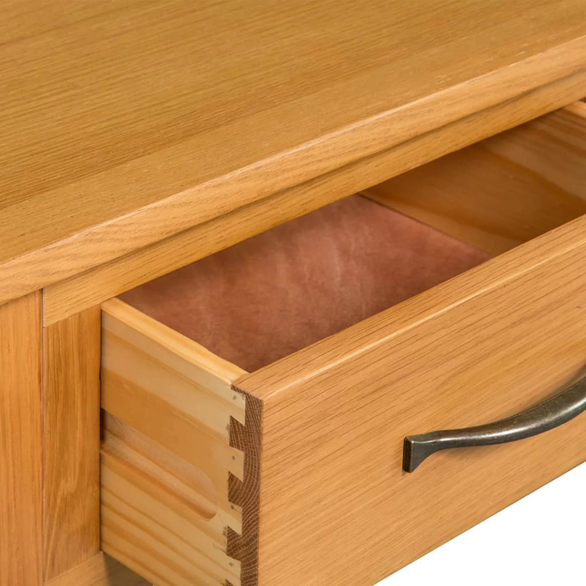 Solid Oak Wood Console Table L346490