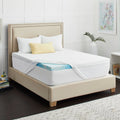 Queen White Memory Foam Mattress Topper S321