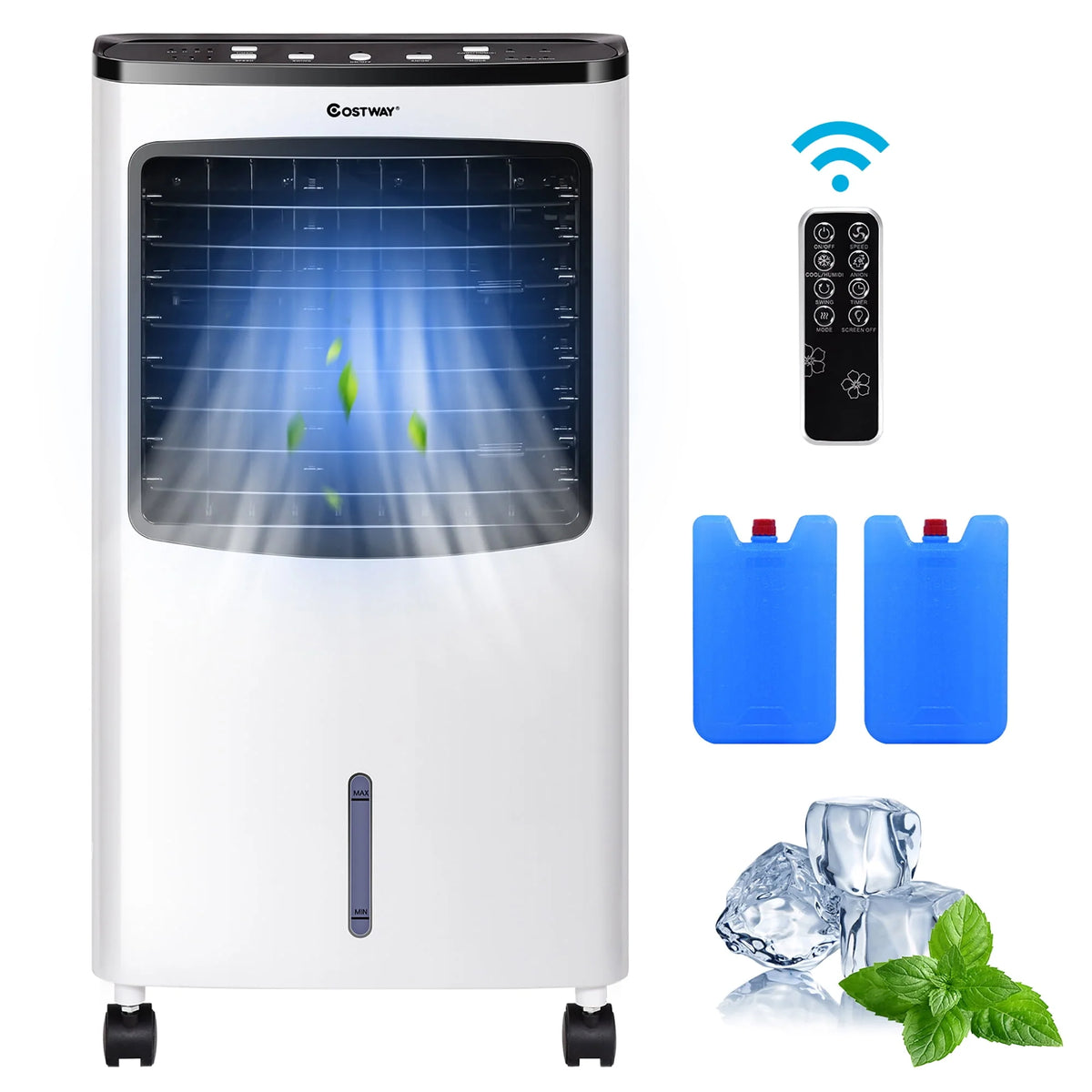 Portable Cooler Fan Humidify Anion Remote Control J6300