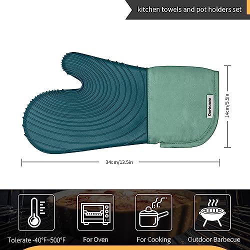 Silicone Oven Mitts, BPA-Free, 4 Pieces U315