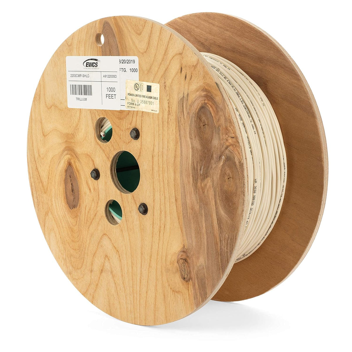22 AWG 3/C Shielded Sound & Security Cable 1000 Feet U351143