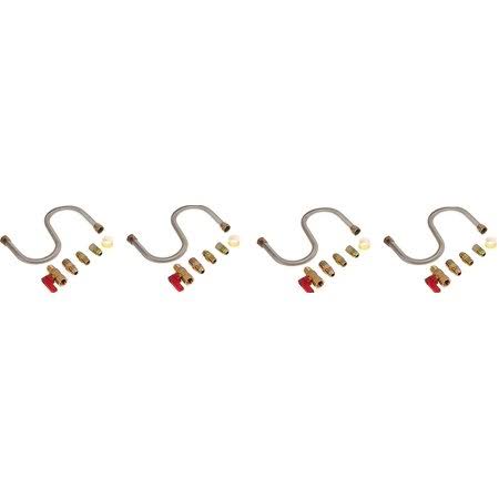 Universal Gas-Appliance Hook-Up Kit, Steel, Pack of 4 P3026