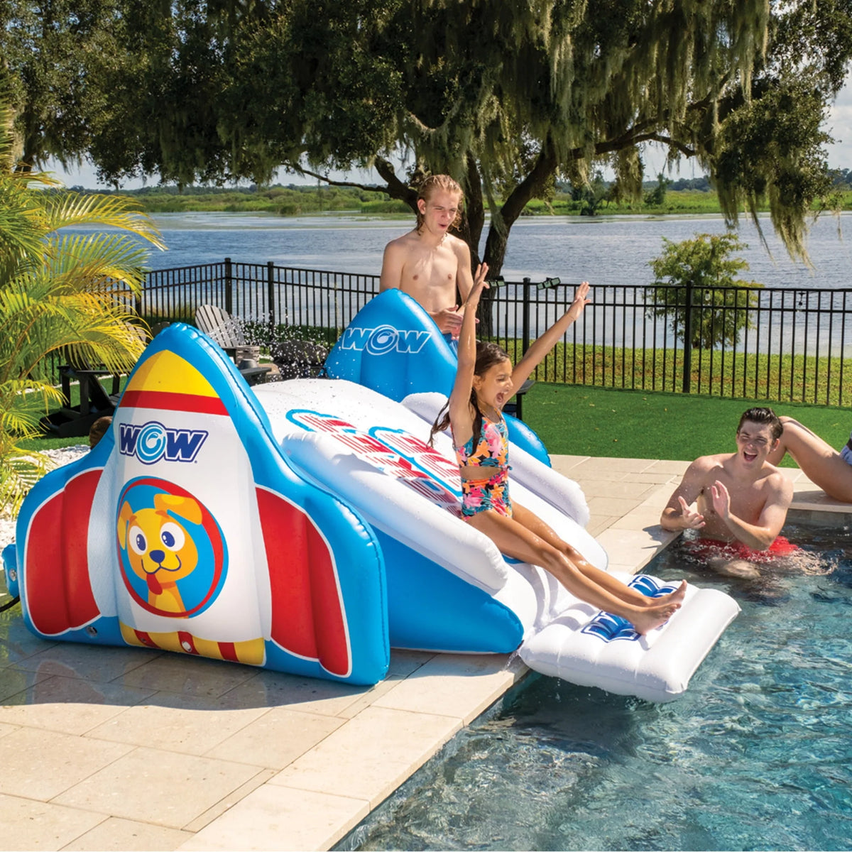 Pool Slide with Built-In Sprinklers G764