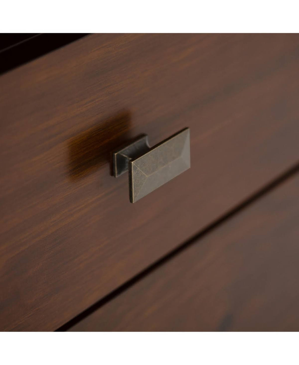 Solid Wood TV Media Stand in Russet Brown B796