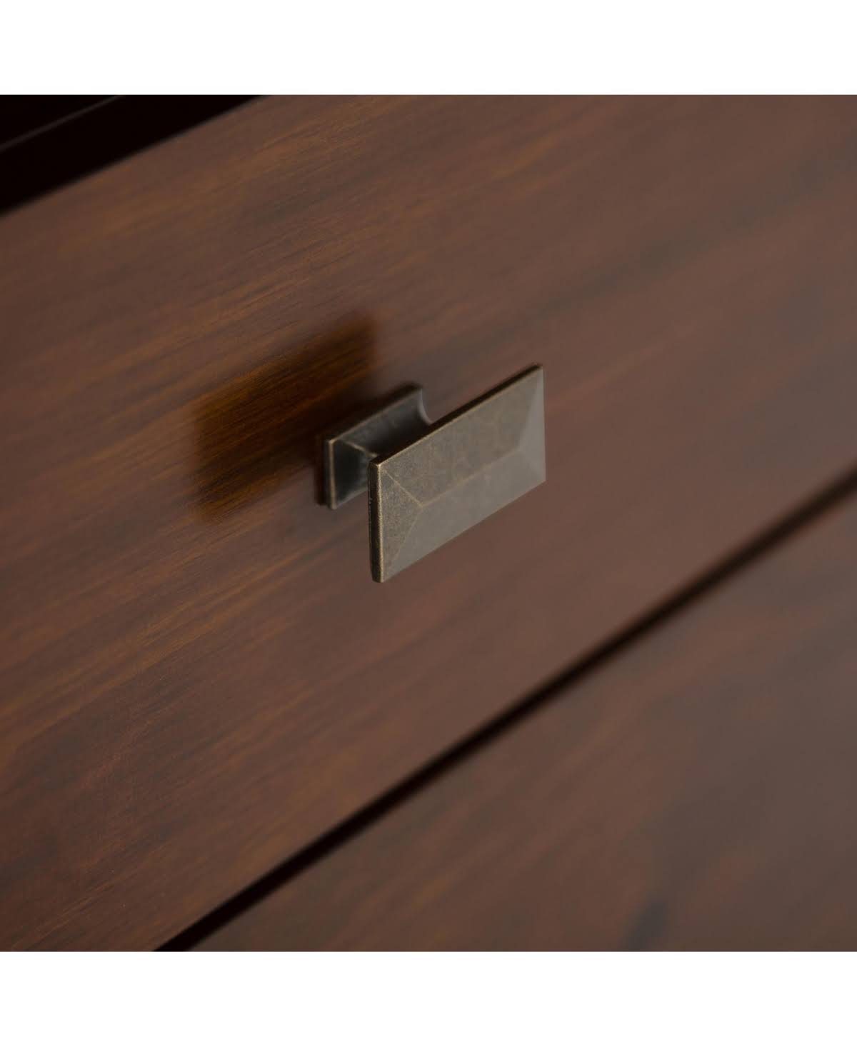 Solid Wood TV Media Stand in Russet Brown B796