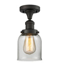 Small Bell 1 Light Semi-Flush Mount P4049