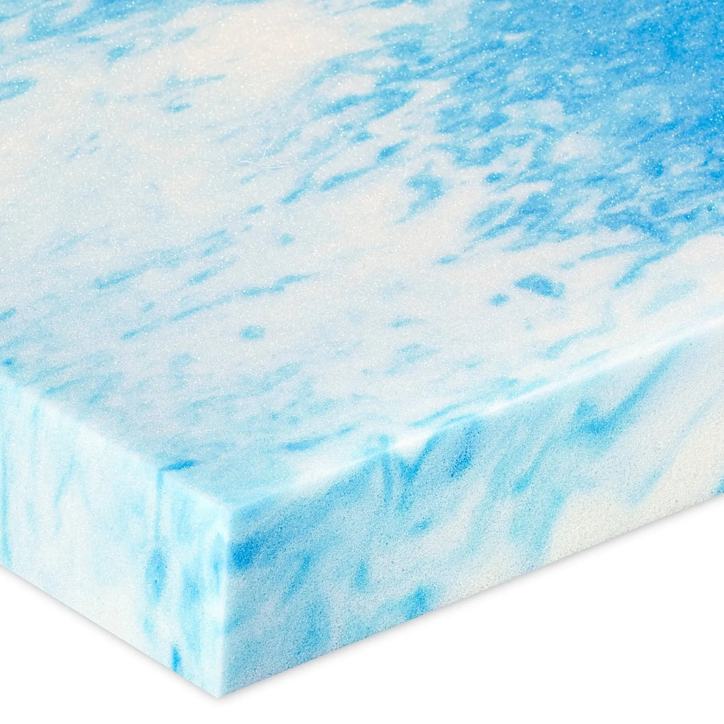 Queen White Memory Foam Mattress Topper S321