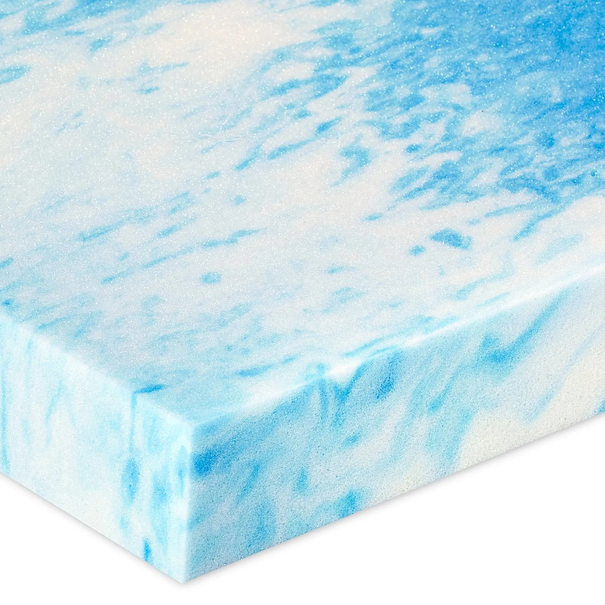 Queen White Memory Foam Mattress Topper S321