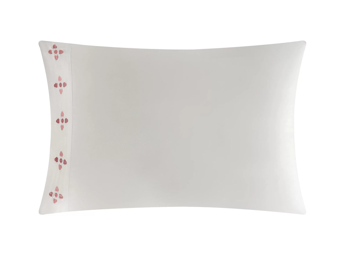 9-Piece Medallion Quilt Set King Coral Gold White P93987
