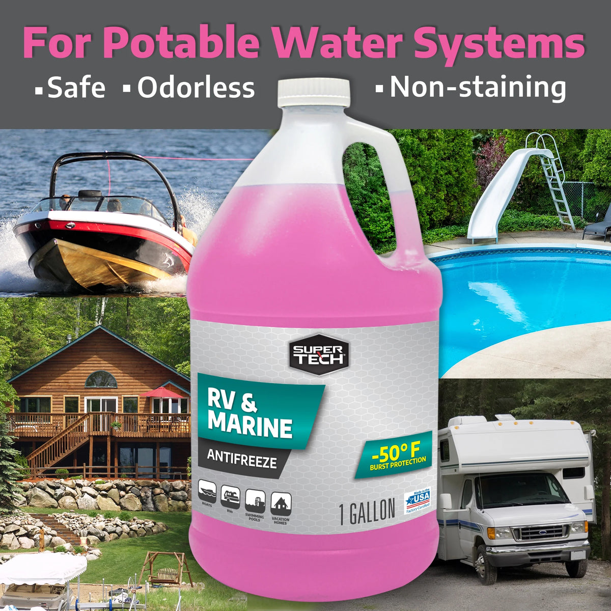 RV and Marine Antifreeze, 1 Gallon U105