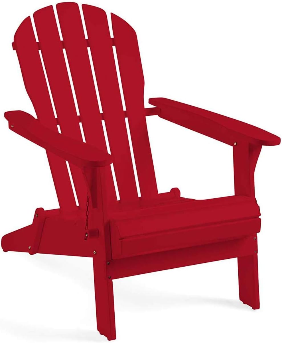 Foldable Eucalyptus Adirondack Chair S329578