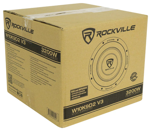 10" 6400 Watt Car Subwoofers with Mono Amplifier and Copper Amp Kit J1673