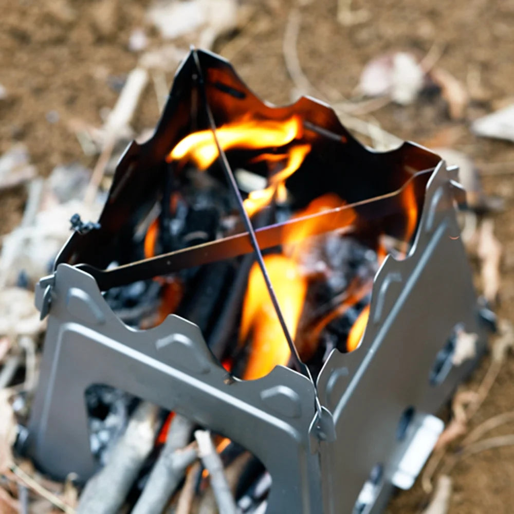 Titanium Wood Burning Camping Stove Y587957