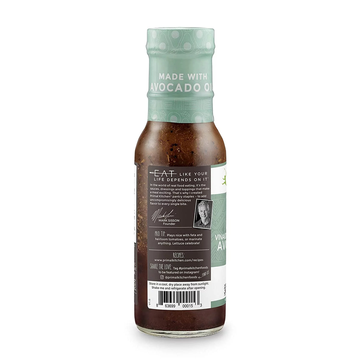 Greek Vinaigrette & Marinade with Avocado Oil 8 fl oz Pack of 2 H79184