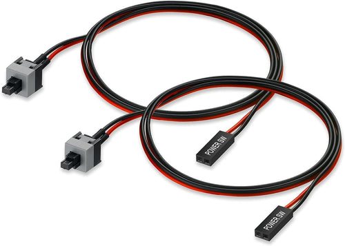 2 Pin PC Power Switch Cable 55CM Pack of 2 H5485