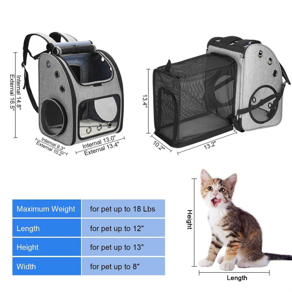 Expandable Pet Carrier Backpack I5648