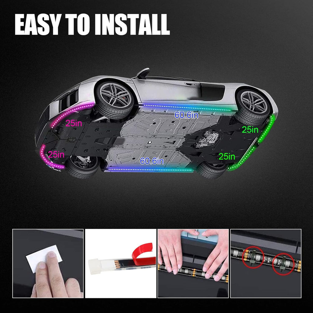 6 PCS LED Car Underglow Light Kit D508