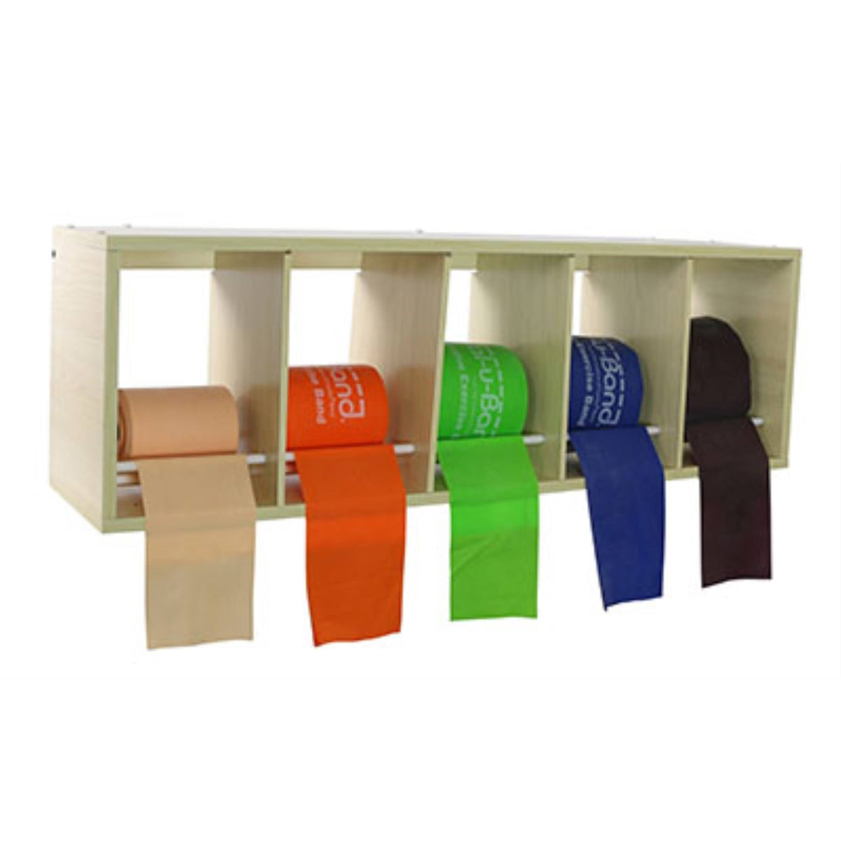 Exercise Band Rack with Val-u-band, 5 x 50 Yard Rolls O315230