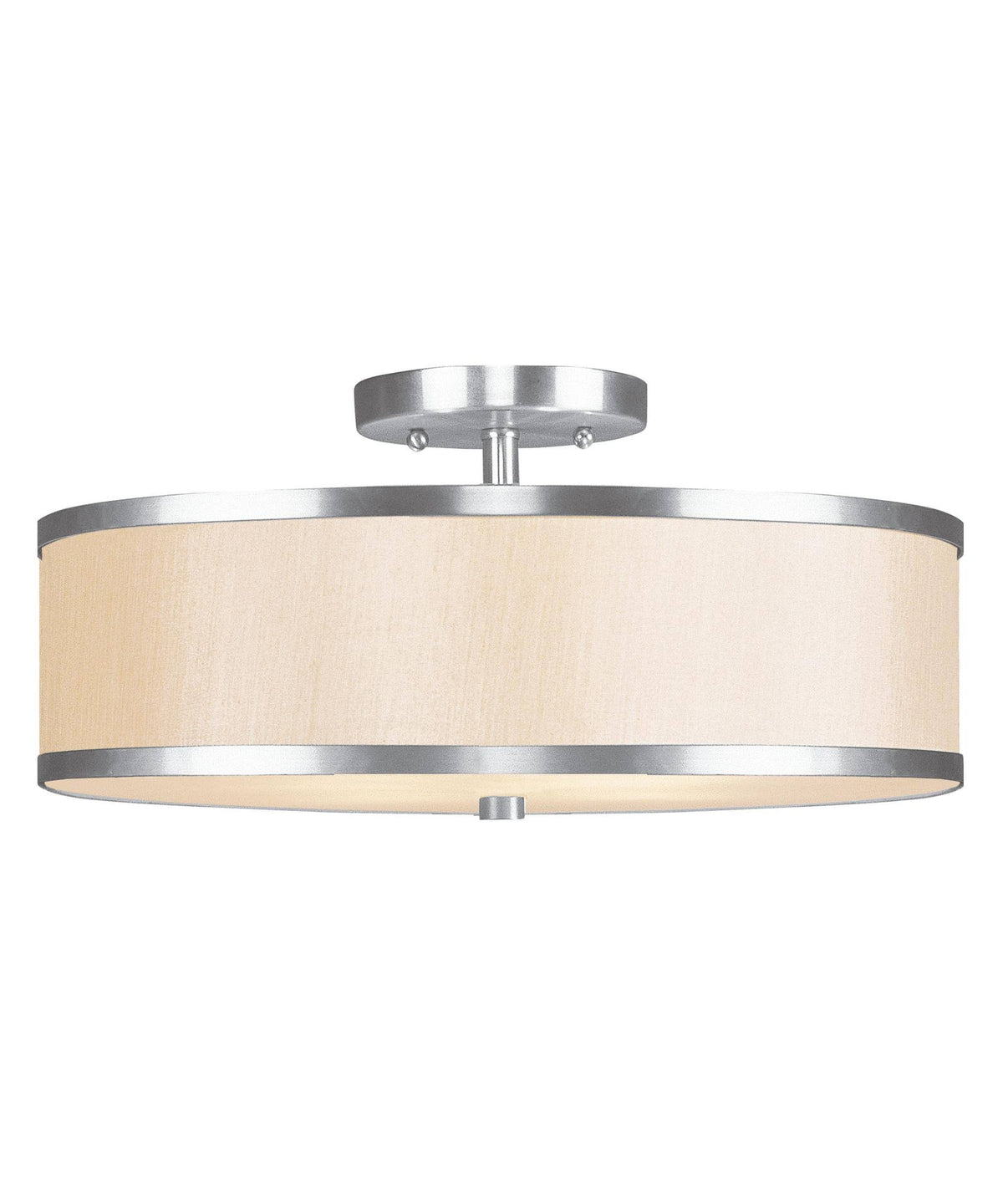 Semi Flush Mount Light, Brushed Nickel F541