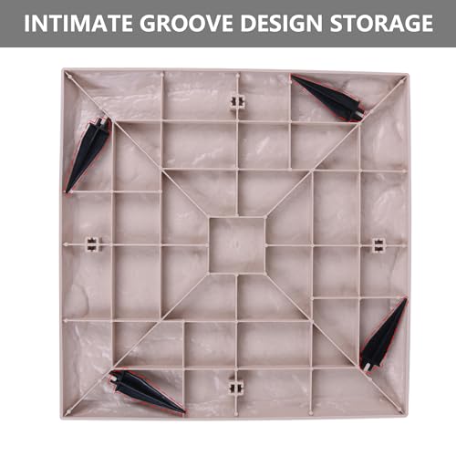 4 Pcs Large Plastic Stepping Stones with Ground Stakes G1927