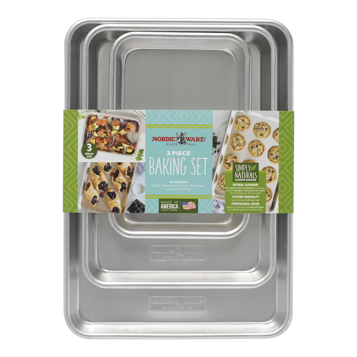 Aluminum 3 Piece Sheet Pan Set M27276