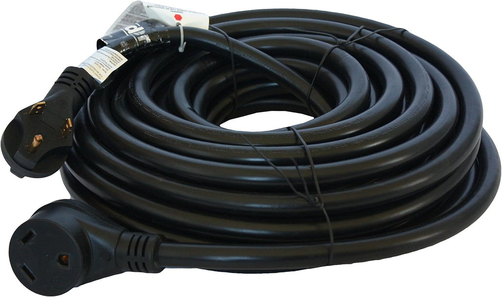 30 Amp RV Electrical Power Extension Cord 50 ft Yellow O4958